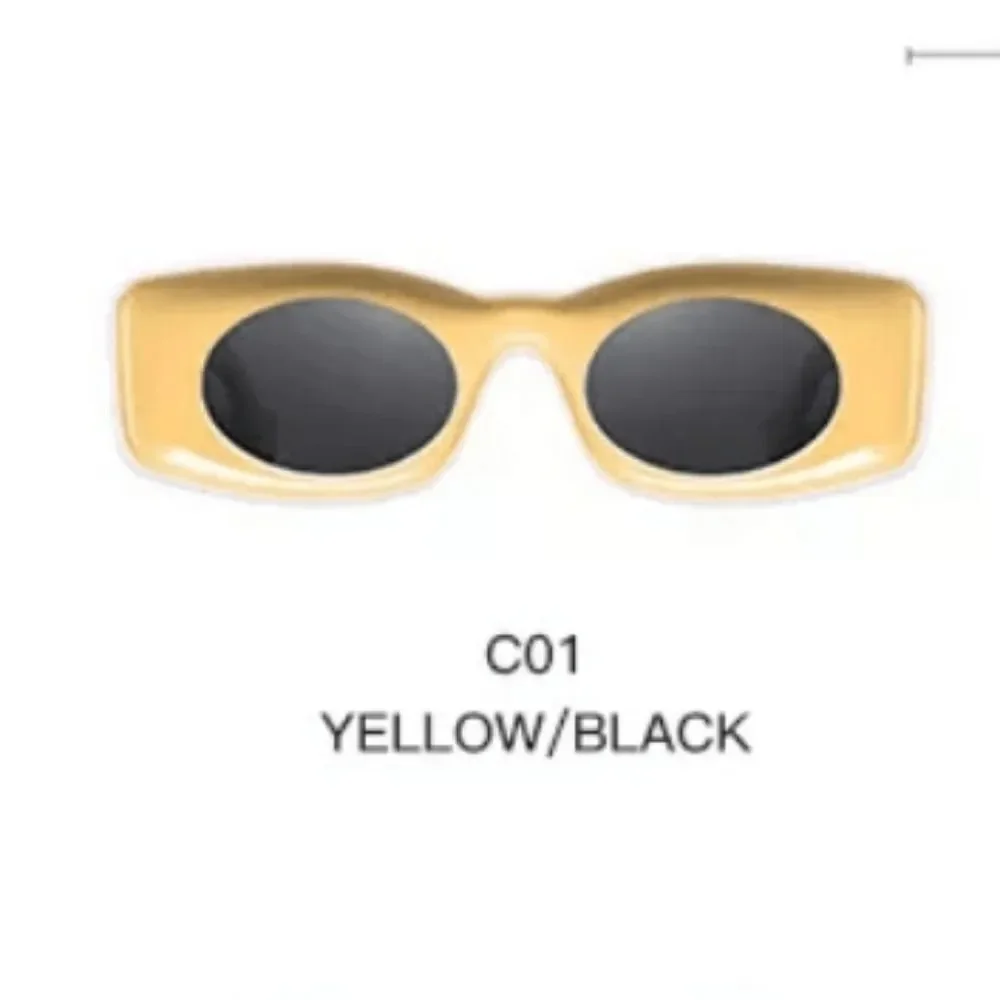 NWOT Yellow Inverted Sunglasses